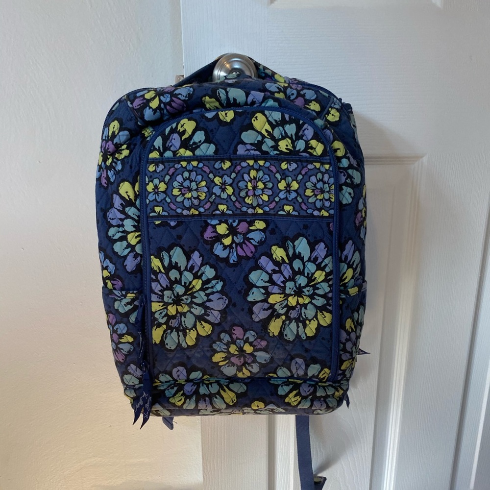 Vera Bradley Laptop Backpack in Indigo Pop